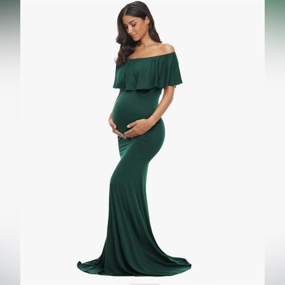 Off The Shoulder Maternity Dress